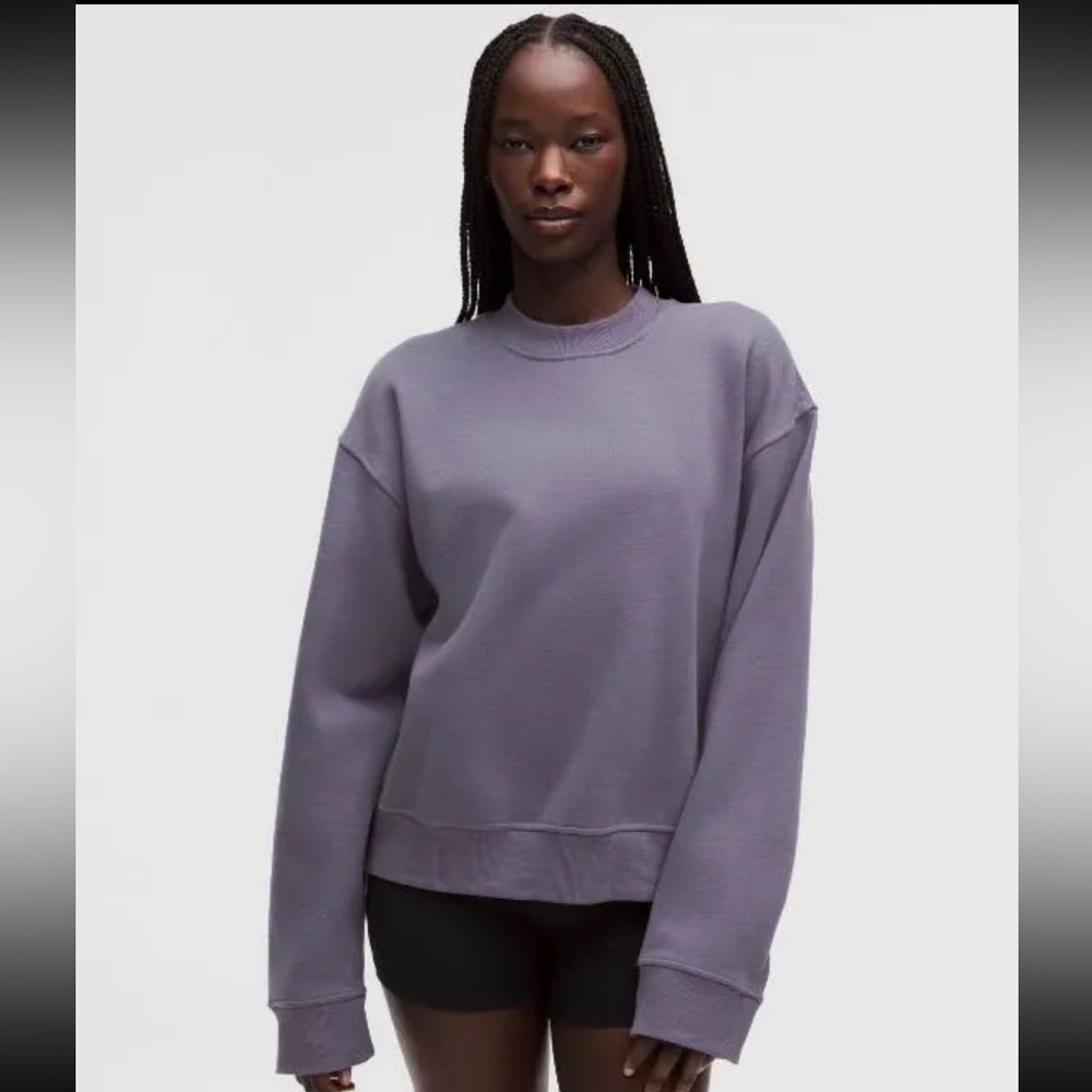 NWT Lululemon $118 W Steady State Oversized Crew Grape Mist
